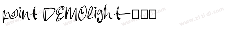 point DEMOlight字体转换